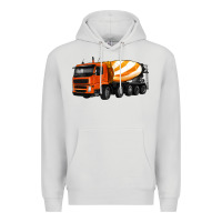 Dove Grey cement truck Premium Hoodie - Artiststas