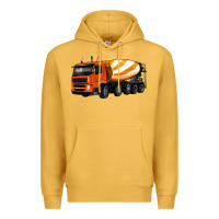 Mustard cement truck Premium Hoodie - Artiststas
