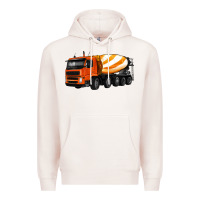 Pale Pink cement truck Premium Hoodie - Artiststas