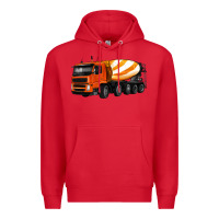 Red cement truck Premium Hoodie - Artiststas