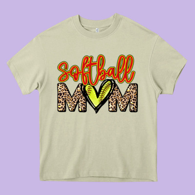 Softball Mom Mother's Day Heavy Core Tee Designed By Howdyjamesfarm