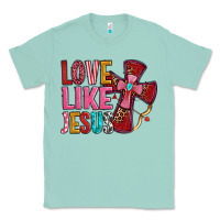 Seafoam love like jesus Classic Tee - OliviaCreatesArt