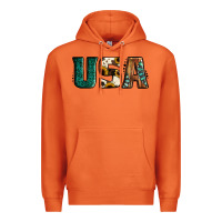 Carrot usa basic bold font western Premium Hoodie - Jasminsmagicworld