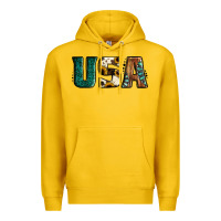 Lemon usa basic bold font western Premium Hoodie - Jasminsmagicworld