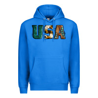 True Royal usa basic bold font western Premium Hoodie - Jasminsmagicworld