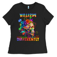 Black Autism seeing in the world differently Ladies Tee - FaDigitalArtStudio
