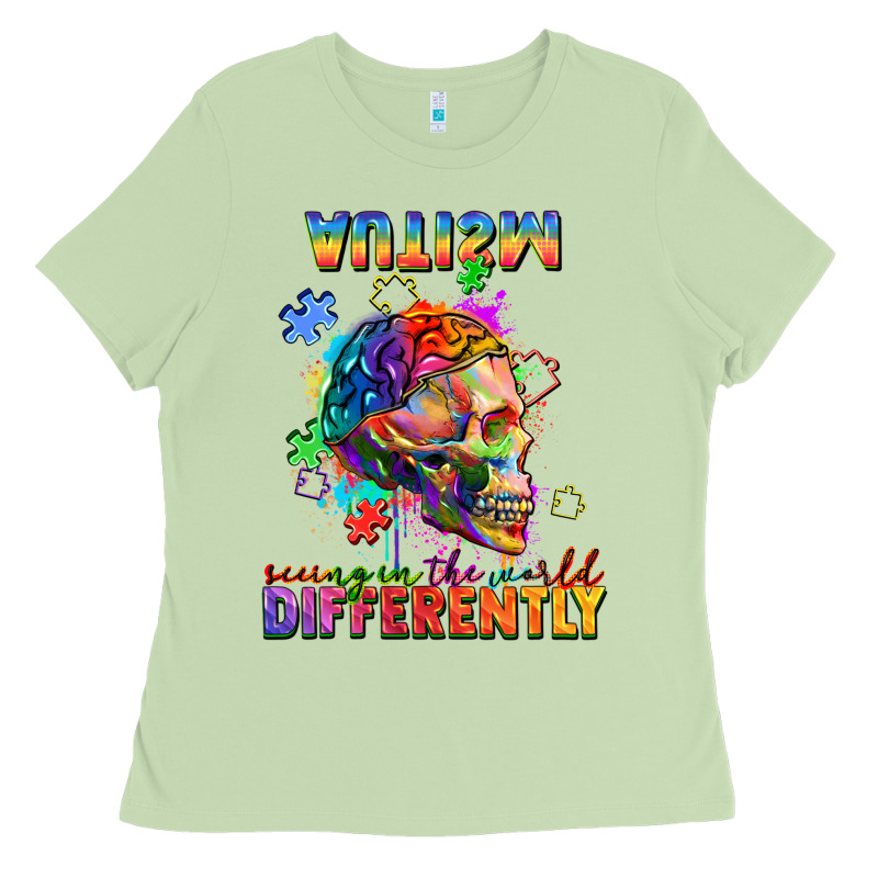 Autism Seeing In The World Differently Ladies Tee by FaDigitalArtStudio | Teevron