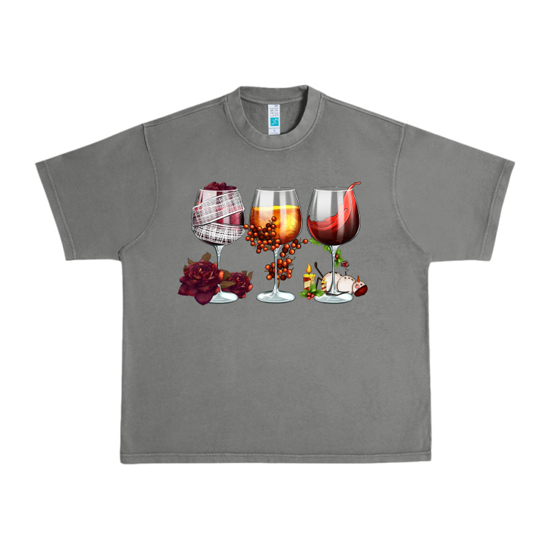 Hallothanksmas Halloween Thanksgiving  Christmas Wine Urban Heavy Tee by FaDigitalArtStudio | Teevron
