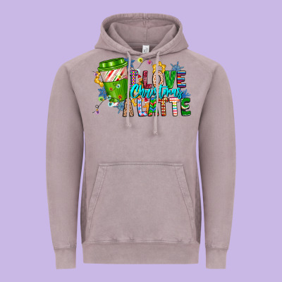 Live Christmas Latte Vintage Hoodie Designed By Cowhidedigitalart