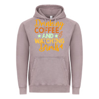 Vintage Zinc drinking coffee watching birds funny Vintage Hoodie - linhVisuals