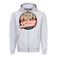 Heather Grey don't be a shady beach Zipper Hoodie - JahusDesignShop