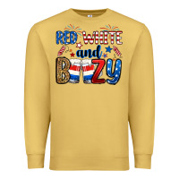 Antique Gold red white and boozy Premium Sweatshirt - RanaPortraitStore