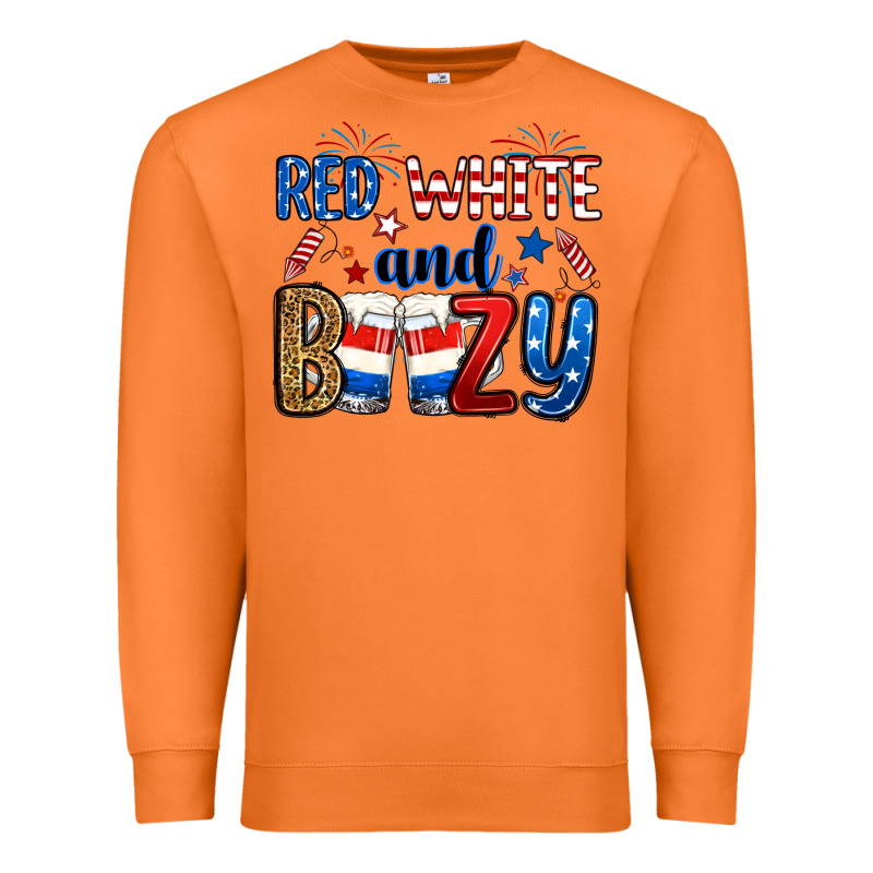 Red White And Boozy Premium Sweatshirt by RanaPortraitStore | Teevron