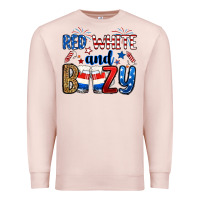 Pale Pink red white and boozy Premium Sweatshirt - RanaPortraitStore