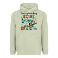 Matcha i sew a piece of my heart into every quilt i make Heavyweight Hoodie - RanaPortraitStore