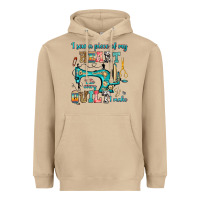 Mushroom i sew a piece of my heart into every quilt i make Heavyweight Hoodie - RanaPortraitStore