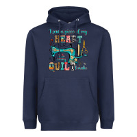 Navy i sew a piece of my heart into every quilt i make Heavyweight Hoodie - RanaPortraitStore