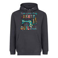 Smoke i sew a piece of my heart into every quilt i make Heavyweight Hoodie - RanaPortraitStore