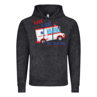 Vintage Black emt paramedic wee woo ambulance boo Vintage Hoodie - linhVisuals
