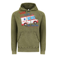 Vintage Olive emt paramedic wee woo ambulance boo Vintage Hoodie - linhVisuals