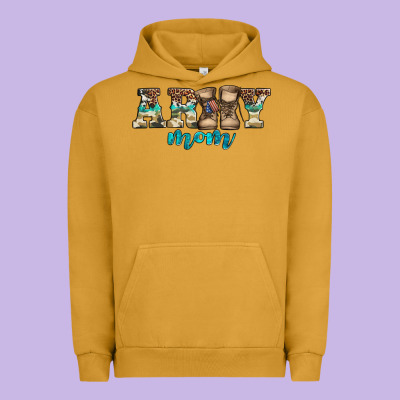 Western Camo Pattern Army Mom Urban Hoodie Designed By Jasminsmagicworld