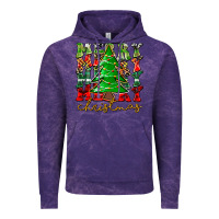 Cloud Purple Merry Christmas Tree Vintage Hoodie - CowhideDigitalArt