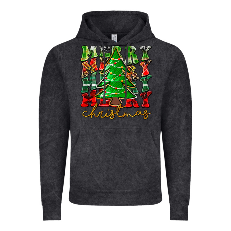 Merry Christmas Tree Vintage Hoodie by CowhideDigitalArt | Teevron