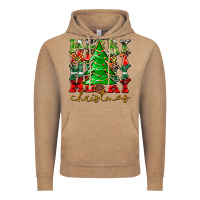 Vintage Coffee Merry Christmas Tree Vintage Hoodie - CowhideDigitalArt