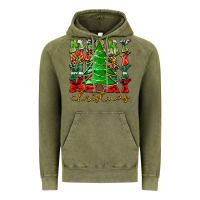 Vintage Olive Merry Christmas Tree Vintage Hoodie - CowhideDigitalArt