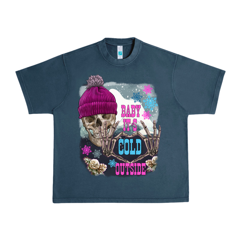Skeleton Baby It's Cold Outside Urban Heavy Tee by FaDigitalArtStudio | Teevron