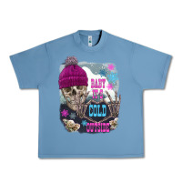Pebble Blue skeleton baby it's cold outside Urban Heavy Tee - FaDigitalArtStudio