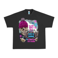 Pigment Black skeleton baby it's cold outside Urban Heavy Tee - FaDigitalArtStudio