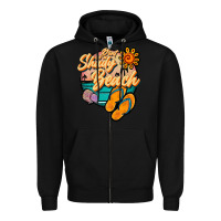 Black dont be a shady beach Zipper Hoodie - JahusDesignShop