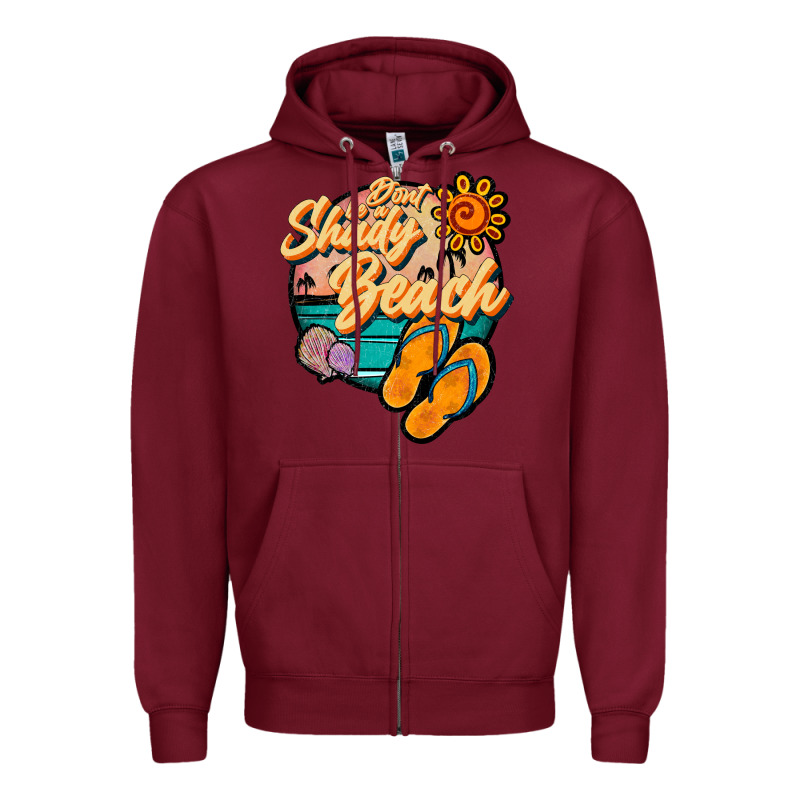 Dont Be A Shady Beach Zipper Hoodie by JahusDesignShop | Teevron