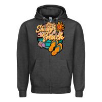 Charcoal Heather dont be a shady beach Zipper Hoodie - JahusDesignShop