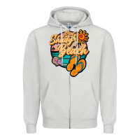 Dove Grey dont be a shady beach Zipper Hoodie - JahusDesignShop
