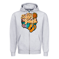 Heather Grey dont be a shady beach Zipper Hoodie - JahusDesignShop