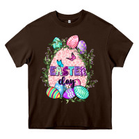 Chocolate Brown Easter Day Heavy Core Tee - CowGirlArtShop