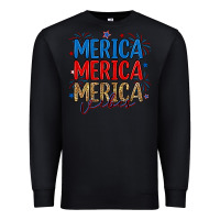 Black merica merica merica vibes Premium Sweatshirt - RanaPortraitStore