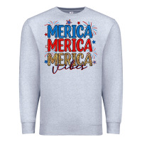 Heather Grey merica merica merica vibes Premium Sweatshirt - RanaPortraitStore