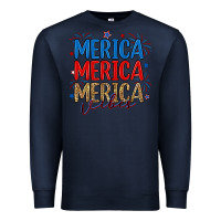 Navy merica merica merica vibes Premium Sweatshirt - RanaPortraitStore