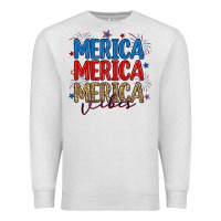 Oatmeal Heather merica merica merica vibes Premium Sweatshirt - RanaPortraitStore