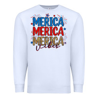 White merica merica merica vibes Premium Sweatshirt - RanaPortraitStore