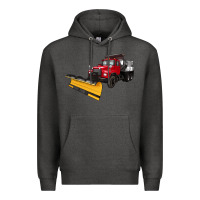 Charcoal Heather snow plow Premium Hoodie - Artiststas