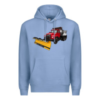 Colony Blue snow plow Premium Hoodie - Artiststas