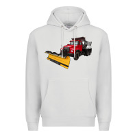 Dove Grey snow plow Premium Hoodie - Artiststas