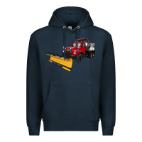 Navy snow plow Premium Hoodie - Artiststas