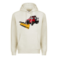 Oatmeal Heather snow plow Premium Hoodie - Artiststas