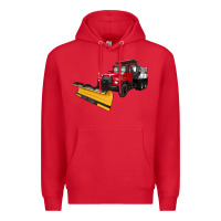 Red snow plow Premium Hoodie - Artiststas