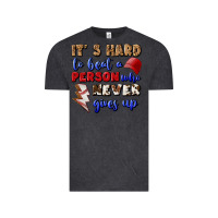 Vintage Black It's Hard To Beat A Person Who Never Gives Up Vintage Tee - BundleAndBundleShop